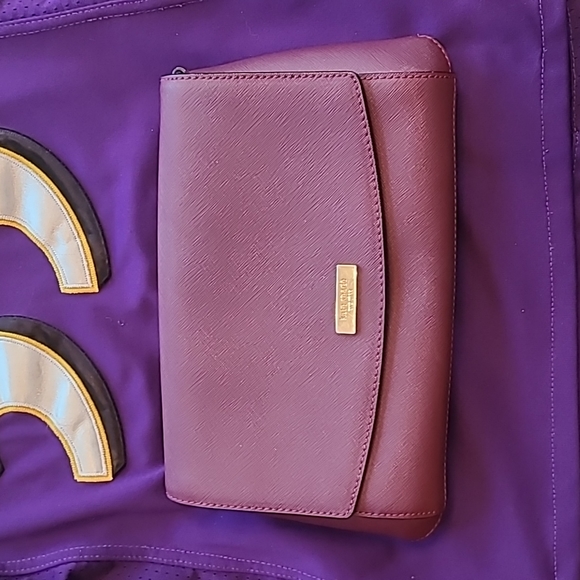 Kate Spade Deep Plum Saffiano Leather Crossbody Bag - Picture 7 of 7